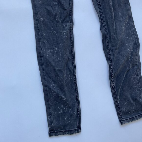 Guess Women’s 1981 High Rise Skinny Jeans Black Acid Wash Size 23 - Picture 3 of 11
